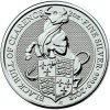 The Royal Mint strieborná minca Queens Beasts Black Bull of Clarence 2018 2 oz
