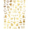 Nálepky na nechty Halloween zlaté MS-C298 Nálepky na nechty Halloween zlaté MS-C298