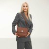 Malá hnedá kožená kabelka crossbody Wojewodzic 31981/FD04 Malá hnedá kožená kabelka crossbody Wojewodzic 31981/FD04