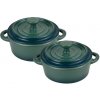 Zapekacia miska s pokrievkou kamenina EXCALIBUR sada 2 ks zelená BG-13366-GR Zapekacia miska s pokrievkou kamenina EXCALIBUR sada 2 ks zelená BG-13366-GR