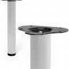 Walteco Nábytková noha okrúhla, priemer 60mm, výška 400mm, biela , 50289 Walteco Nábytková noha okrúhla, priemer 60mm, výška 400mm, biela , 50289