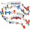 Kruzzel 22914 Drevené domino farebné 360 ks Kruzzel 22914 Drevené domino farebné 360 ks