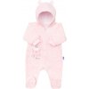 Dojčenský semiškový overal s kapucňou New Baby Sweetheart ružový 62 (3-6m) Dojčenský semiškový overal s kapucňou New Baby Sweetheart ružový 62 (3-6m)