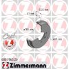 Brzdový bubon ZIMMERMANN 600.1963.20 Brzdový bubon ZIMMERMANN 600.1963.20
