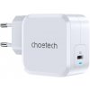 Choetech Rýchla Kompatibilná Nabíjačka USB Typu C PD 45W 3A EU Choetech Rýchla Kompatibilná Nabíjačka USB Typu C PD 45W 3A EU