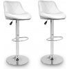 2x Barová stolička AGA MR2000White-2 - biela 2x Barová stolička AGA MR2000White-2 - biela