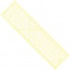 Donwei Rastrové pravítko na patchwork 16x60cm M1660-YW žlté Donwei Rastrové pravítko na patchwork 16x60cm M1660-YW žlté