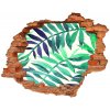 Diera 3D fototapeta na stenu Tropické listy 90x70 cm Diera 3D fototapeta na stenu Tropické listy 90x70 cm