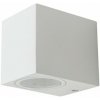 V-TAC Nástenné led svietidlo GU10, Biele, IP44, Hranaté V-TAC Nástenné led svietidlo GU10, Biele, IP44, Hranaté