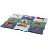 Farebná mäkká podložka PATCHWORK 80 x 55 cm, protišmyková, - modro/zelená Farebná mäkká podložka PATCHWORK 80 x 55 cm, protišmyková, - modro/zelená