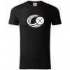 Florbal lopta - Tričko z organickej bavlny - 3XL ( Čierna ) Florbal lopta - Tričko z organickej bavlny - 3XL ( Čierna )