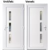 Soft Vonkajšie vchodové dvere Venus biele 100x210 cm, pravé