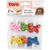Toro Štipce na pradlo drevené s motýlikom 6 ks Toro Štipce na pradlo drevené s motýlikom 6 ks