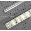 STRONG StrongLumio krycia lišta C k LED profilom čočka nakláp. transparentná 2000mm STRONG StrongLumio krycia lišta C k LED profilom čočka nakláp. transparentná 2000mm