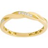 Silvego Zlatý prsteň Asumi pletený zo žltého zlata s Brilliance Zirconia FNNNK05RGY