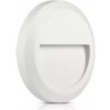 V-TAC Biele okrúhle LED svietidlo na schody 2W IP65, Neutrálna biela 4000 - 4500K V-TAC Biele okrúhle LED svietidlo na schody 2W IP65, Neutrálna biela 4000 - 4500K