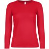 B&C Tričko B&C E150 LSL, dámské, dlouhý rukáv COT01006T00402-red M Červená B&C Tričko B&C E150 LSL, dámské, dlouhý rukáv COT01006T00402-red M Červená