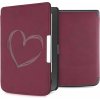KW Mobile Brushed Heart KW5574701 Púzdro pre Pocketbook 614/615/624/625/626 4063004313693 červené tmavo
