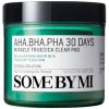 Some By Mi AHA BHA PHA 30 Days Miracle Truecica Clear Pad exfoliačné tampóny pre problematickú pleť 70 ks Some By Mi AHA BHA PHA 30 Days Miracle Truecica Clear Pad exfoliačné tampóny pre problematickú pleť 70 ks