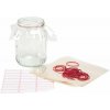 Gastro Fólie na zaváracie fľaše súprava 25 ks, vrátane gumičiek a samolepiacich etikiet Gastro Fólie na zaváracie fľaše súprava 25 ks, vrátane gumičiek a samolepiacich etikiet