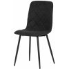 Autronic CT-283 BK2 Stolička jedálenská, čierna látka, nohy čierny kov Autronic CT-283 BK2 Stolička jedálenská, čierna látka, nohy čierny kov