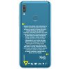 Púzdro Picasee silikónové Huawei Y6 2019 - Kazma - BUĎTE TROCHU YESMANI čiré