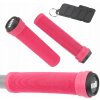 Gripy na riadidlá ODI Longneck Soft SL GRIP ružové 135mm + čierne koncovky Gripy na riadidlá ODI Longneck Soft SL GRIP ružové 135mm + čierne koncovky