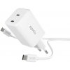 Epico UltraBoost EA45 45W GaN síťová rychlonabíječka + 1,2m USB-C kabel - bílá 9915101100198 Epico UltraBoost EA45 45W GaN síťová rychlonabíječka + 1,2m USB-C kabel - bílá 9915101100198