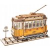 Robotime Drevené 3D puzzle Historická električka 145 ks Robotime Drevené 3D puzzle Historická električka 145 ks