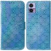 Peňaženkové 3D puzdro Colorful na Motorola Edge 30 Neo - Modrá Peňaženkové 3D puzdro Colorful na Motorola Edge 30 Neo - Modrá