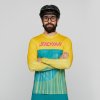 Pánsky enduro dres Silvini Ello oranžová/zelená L Pánsky enduro dres Silvini Ello oranžová/zelená L
