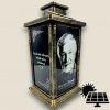 Spomienkový solárny LED lampáš s gravírovanou fotkou LSO2 28cm s LED sviečkou vhodný aj do exteriéru Spomienkový solárny LED lampáš s gravírovanou fotkou LSO2 28cm s LED sviečkou vhodný aj do exteriéru