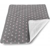 Sablio Deka pre bábätko Ružové bodky na šedej - 90x120 cm Sablio Deka pre bábätko Ružové bodky na šedej - 90x120 cm