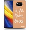 Picasee silikónový čierny obal pre Xiaomi Poco X3 Pro - Boss Mama Picasee silikónový čierny obal pre Xiaomi Poco X3 Pro - Boss Mama