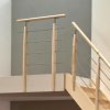 Zábradlie pre mlynárske schody, 100cm smrek / nerez Zábradlie pre mlynárske schody, 100cm smrek / nerez