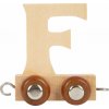 Dřevěný vláček vláčkodráhy abeceda písmeno F Dřevěný vláček vláčkodráhy abeceda písmeno F