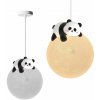 Toolight Toolight, závesné svietidlo PANDA G162-1CP, čierna-biela, OSW-07801 Toolight Toolight, závesné svietidlo PANDA G162-1CP, čierna-biela, OSW-07801