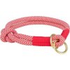 Trixie Soft Rope okrúhly polosťahovací obojok, červená/krémová 35 cm/ 10 mm Trixie Soft Rope okrúhly polosťahovací obojok, červená/krémová 35 cm/ 10 mm