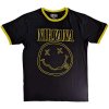 Tričko Nirvana - Outline Happy Face, Unisex,Čierna,XL Tričko Nirvana - Outline Happy Face, Unisex,Čierna,XL