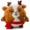 JK ANIMALS, plyšová guľa sob X-Mas, plyšová pískacia vianočná hračka pre psov 19 cm JK ANIMALS, plyšová guľa sob X-Mas, plyšová pískacia vianočná hračka pre psov 19 cm