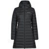 Columbia lake down long hooded jacket Čierna
