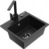 MEXEN/S MEXEN/S - Milo granitový drez 1-miska vrátane batérie Rita, čierny/strieborný metalik 6505-73-670300-70-B MEXEN/S MEXEN/S - Milo granitový drez 1-miska vrátane batérie Rita, čierny/strieborný metalik 6505-73-670300-70-B