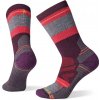 Smartwool dámske ponožky W HIKE FULL CUSHION SATURNSPHERE CREW vínová sivá mix