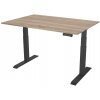 Delso Výškovo nastaviteľný stôl PROJUSTER 60 x 160 cm dub sonoma / čierna