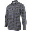 Ležérna flanelová košeľa JHK sivá, 3XL, dlhý rukáv, bavlnená, károvaná Ležérna flanelová košeľa JHK sivá, 3XL, dlhý rukáv, bavlnená, károvaná