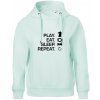 Eat sleep play - šach - Oversized mikina dámská Moon - kratšia + širšia - XL ( Frost ) Eat sleep play - šach - Oversized mikina dámská Moon - kratšia + širšia - XL ( Frost )