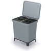 Prosperplast Odpadkový kôš SYSTEMA svetlo šedý 1x23l + 2x10l