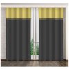 Horčicovo sivý záves na háčiky žltá Šírka 160 cm | Dĺžka 250 cm Horčicovo sivý záves na háčiky žltá Šírka 160 cm | Dĺžka 250 cm