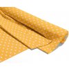Bavlnené plátno bodkovaná žltá Bavlnené plátno bodkovaná žltá