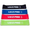 Livepro Odporová fitness aerobic guma SET 4 ks Livepro Odporová fitness aerobic guma SET 4 ks